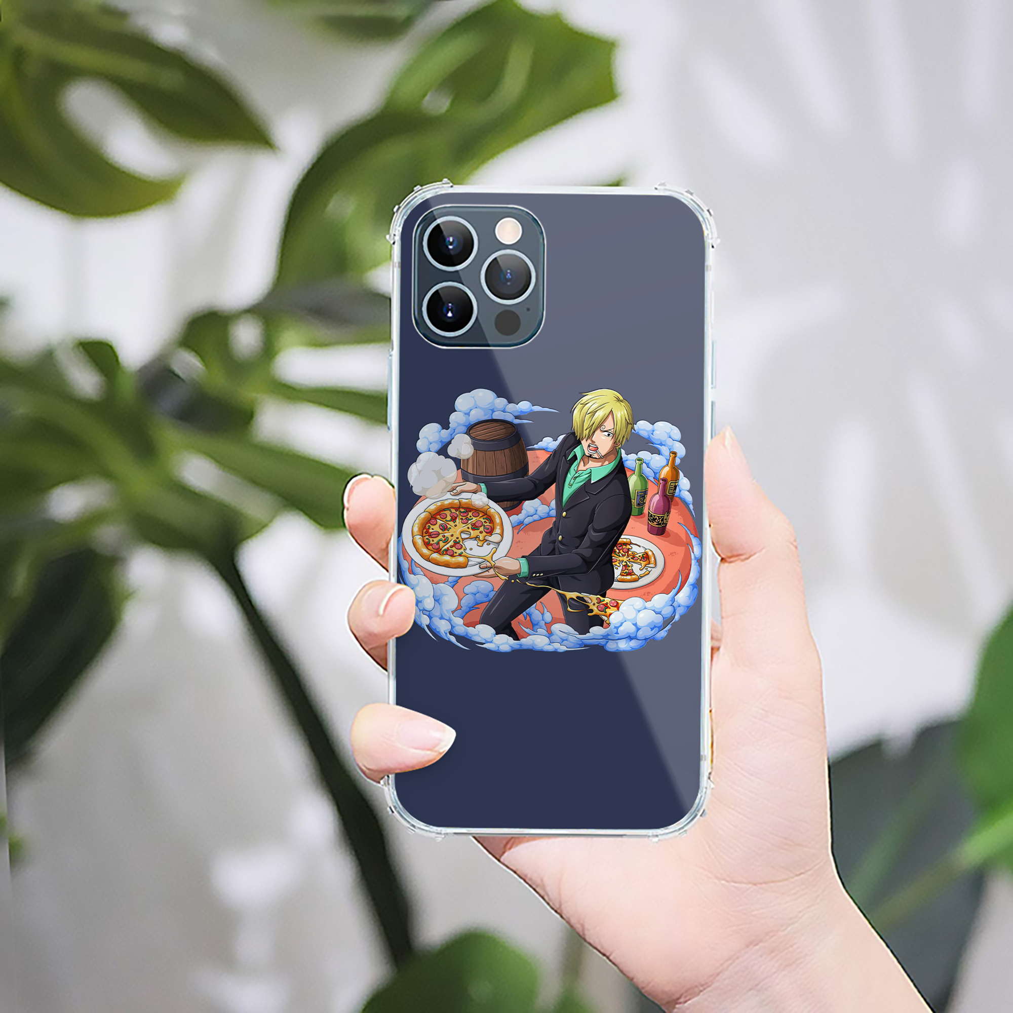 （画像用） ワンピース サンジ ONE PIECE Sanji 【iPhone 12シリーズ対応】透明スマホケース（クリアソフトケース）